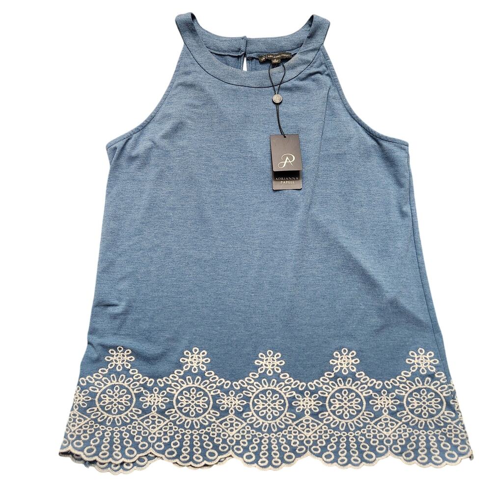 NWT Adrianna Papell Embroidered Tank Size Medium